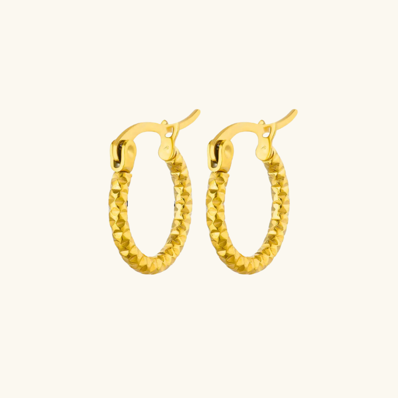 Gouden Hoepel Oorbellen - Ela