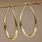 Bolle Gouden Hoepel Oorbellen – Vintage Look & Waterbestendig