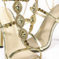 Elegante puntige neus hoge hakken versierd met rhinestones