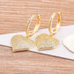 Gouden Love Heart Druppeloorbellen - Gisela