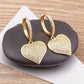 Gouden Love Heart Druppeloorbellen - Gisela
