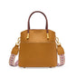 Emmerbag voor dames in generfd leer met dubbel handvat - Emilia