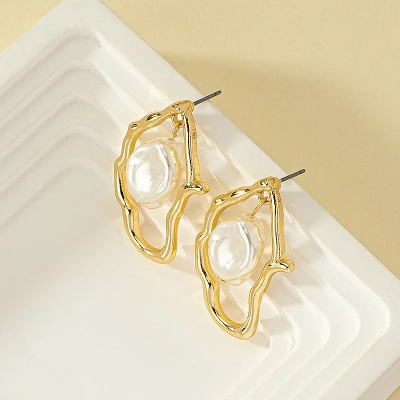 Exotische Parels Stud Oorbellen - Ada