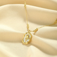 Elegante Gouden Rozen Hanger Ketting - Penelope, de perfecte sieradenset voor een stijlvolle uitstraling