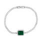 Elegante Tennisarmband met Smaragd – Tijdloze Luxe voor Elke Vrouw