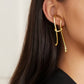 Trendy lange retro oorbellen met een over de top uitstraling