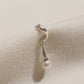 Elegante Oorbel Cuff met Unieke Parel druppel