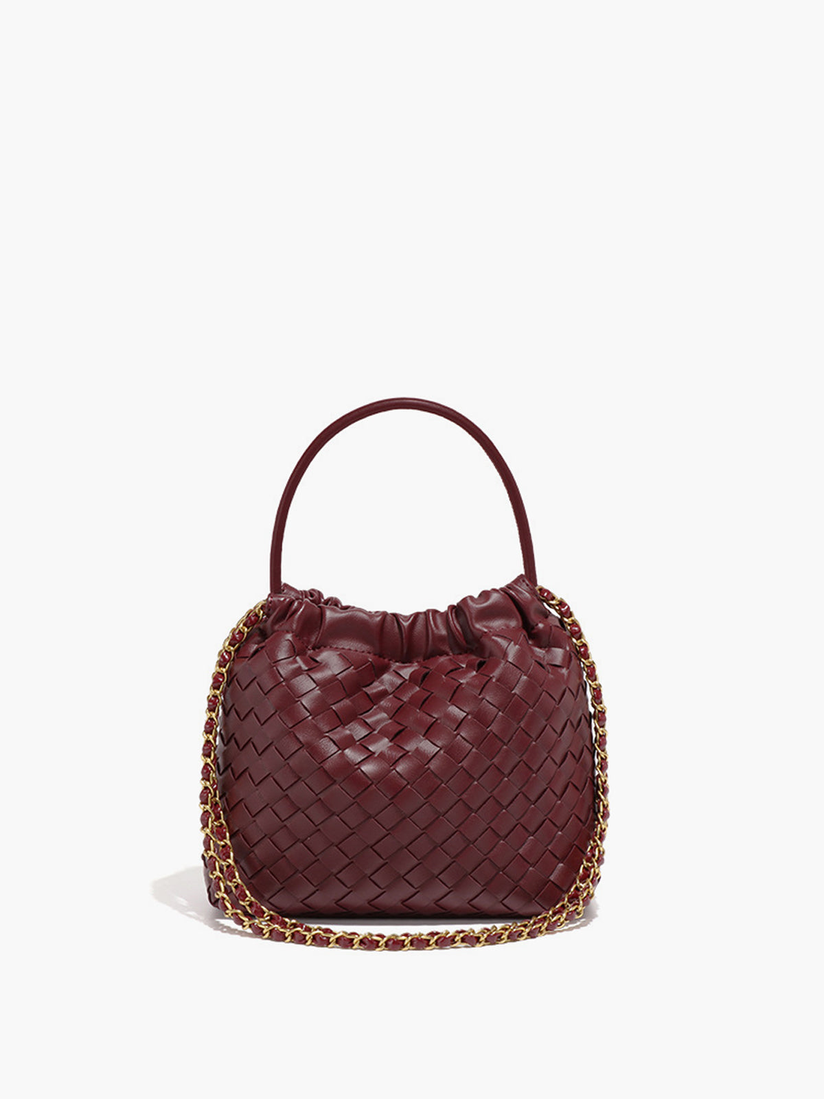 Elegante geweven top-handle en schoudertas voor veelzijdige stijl