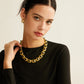 Stijlvolle Vintage Gecakralen Ketting - De Ontmoetingsplek van Elegantie en Soepelheid