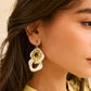 Oorbellen met grote, elegante ringen