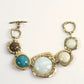 Elegante Multi-Stone Armband met Luxe Gouden Tinten
