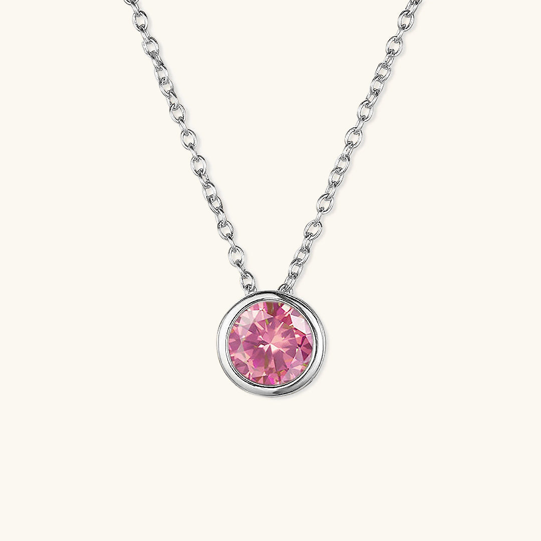 Elegante Geboortesteen Ketting - Amelia für personalisierte Geburtstagsgeschenke