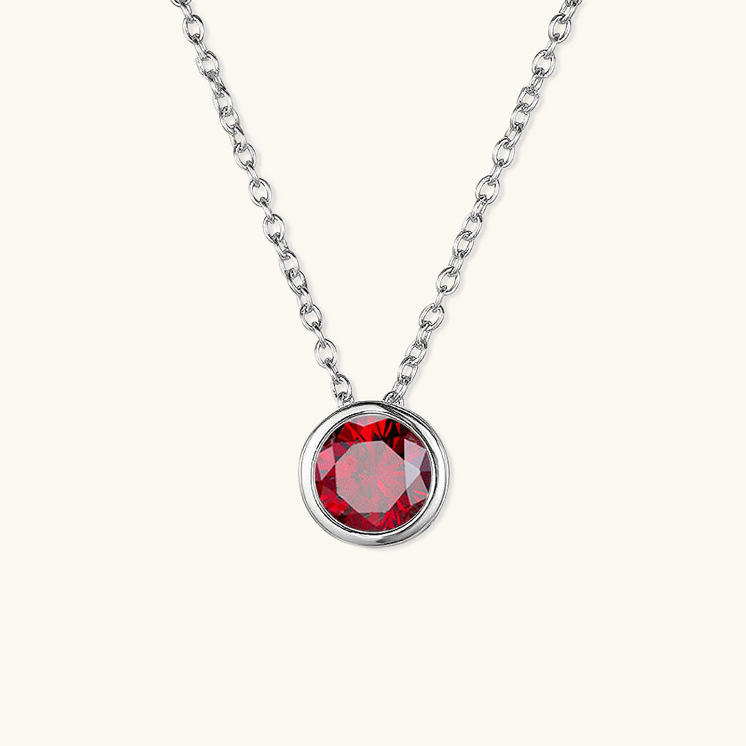Elegante Geboortesteen Ketting - Amelia für personalisierte Geburtstagsgeschenke