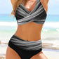 Dames Bikini-Set - V-hals Top - Hoge Taille - Steun en Flatteuse Pasvorm