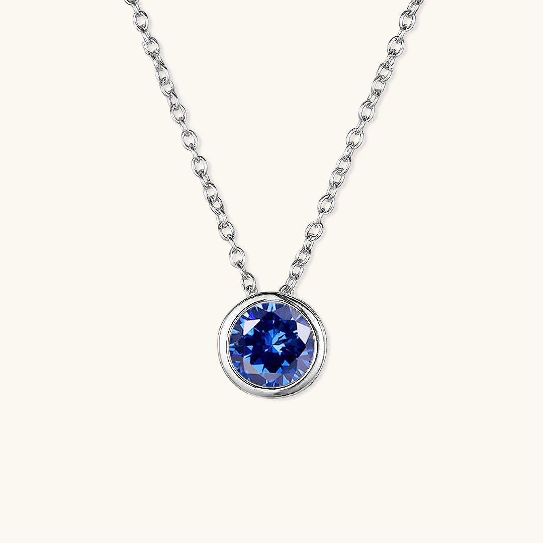 Elegante Geboortesteen Ketting - Amelia für personalisierte Geburtstagsgeschenke