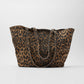 Grote Vintage Shopper met Luipaardprint