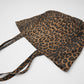 Grote Vintage Shopper met Luipaardprint