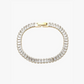 Elegante Tennis Armband Baguette met Glanzende Edelstenen