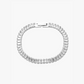 Elegante Tennis Armband Baguette met Glanzende Edelstenen