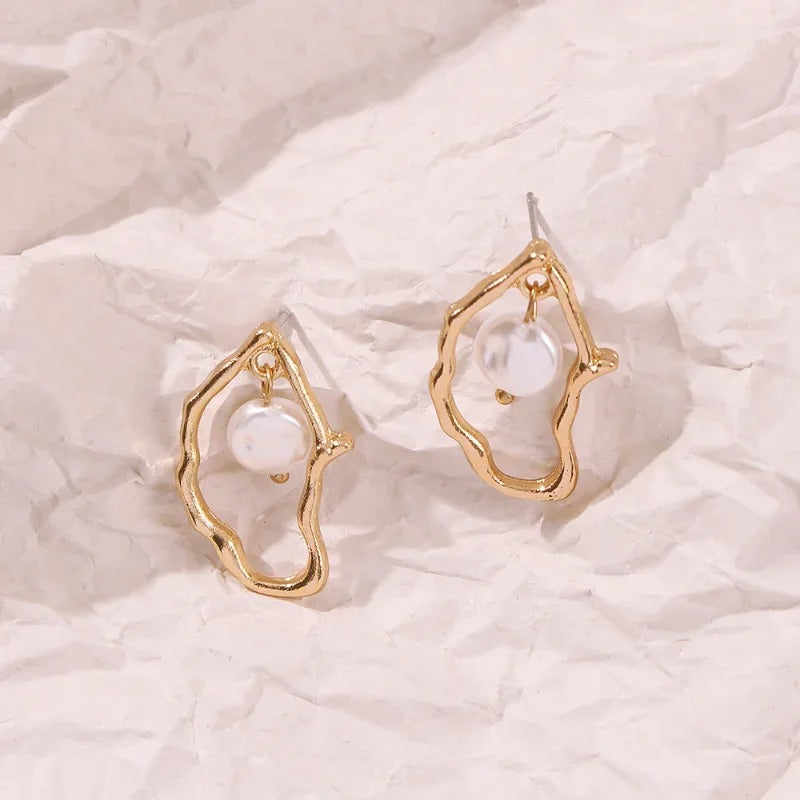 Exotische Parels Stud Oorbellen - Ada