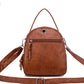 Schoudertas compact leren vintage stijl - Miranda