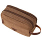 Unisex waterdichte canvas toilettas met dubbel compartiment - Bruno