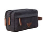 Unisex waterdichte canvas toilettas met dubbel compartiment - Bruno