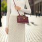 Elegante stoffen make-up- en accessoiretas in geweven ontwerp